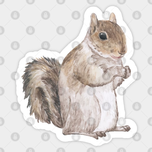 Squirrel - Cute Squirrel Sticker by KC Happy Shop